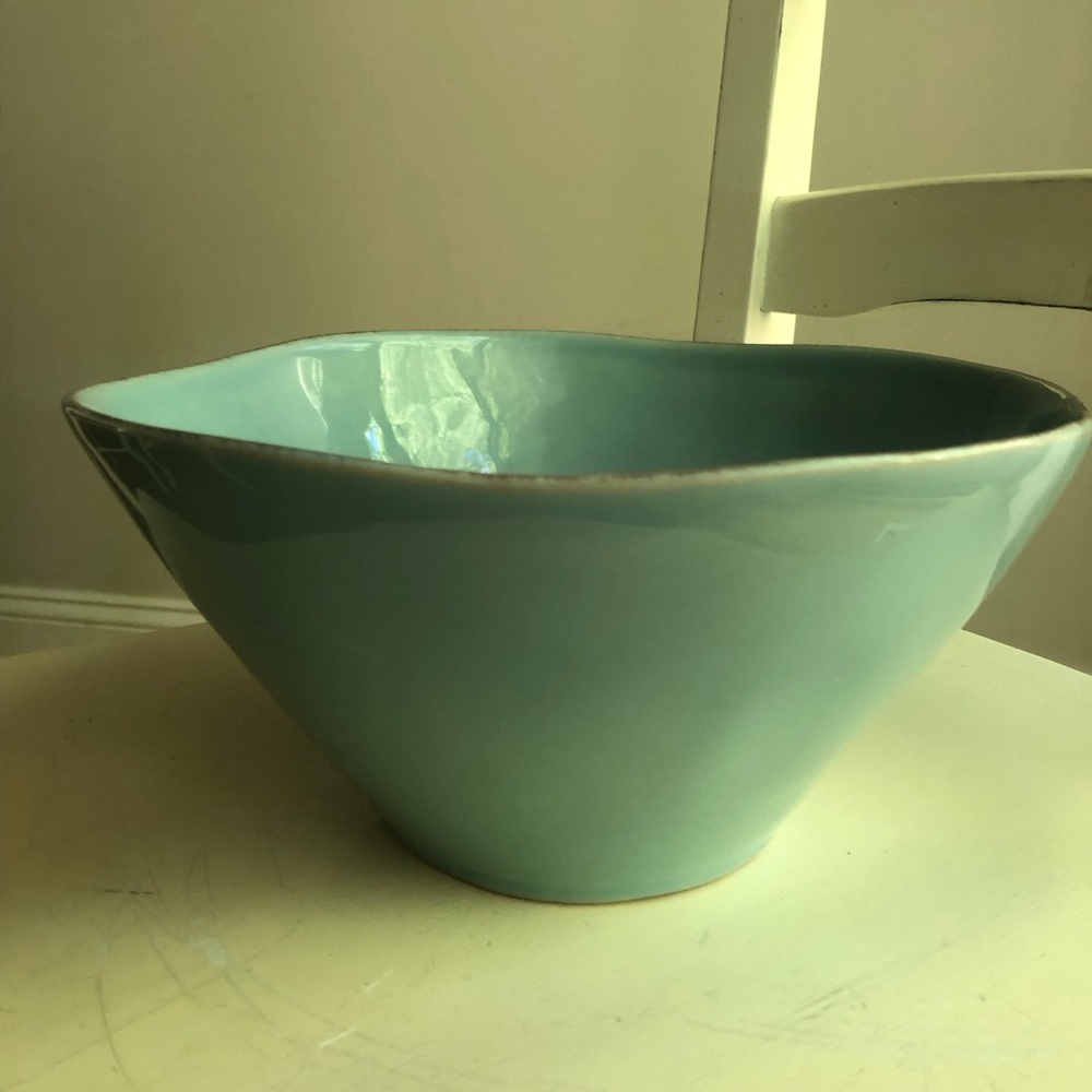 New: Crate & Barrel Marin Stonewear Serving Bowl.